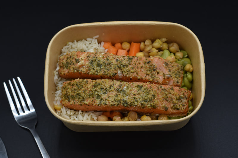 Garlic Lime Salmon Bowl