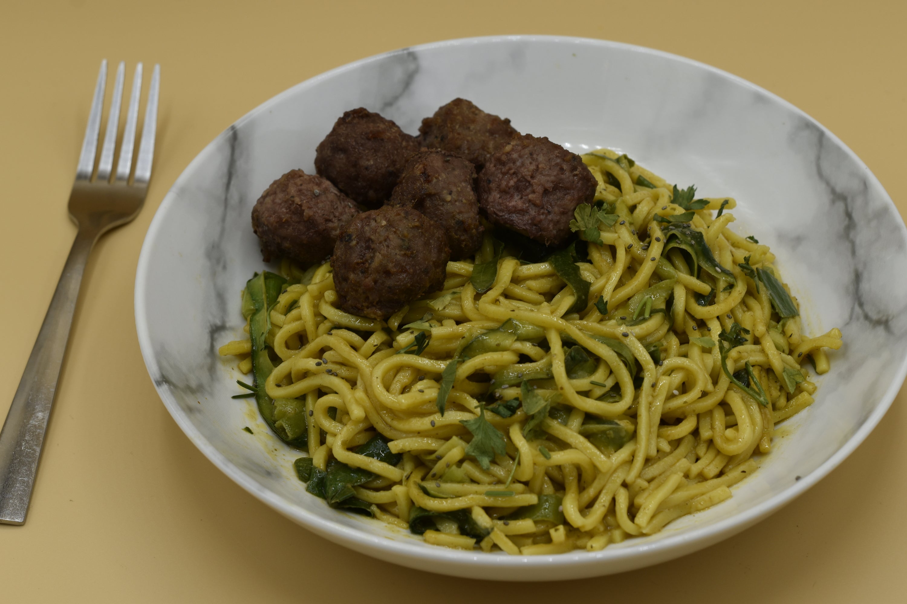 Zucchini Noodles Meatballs