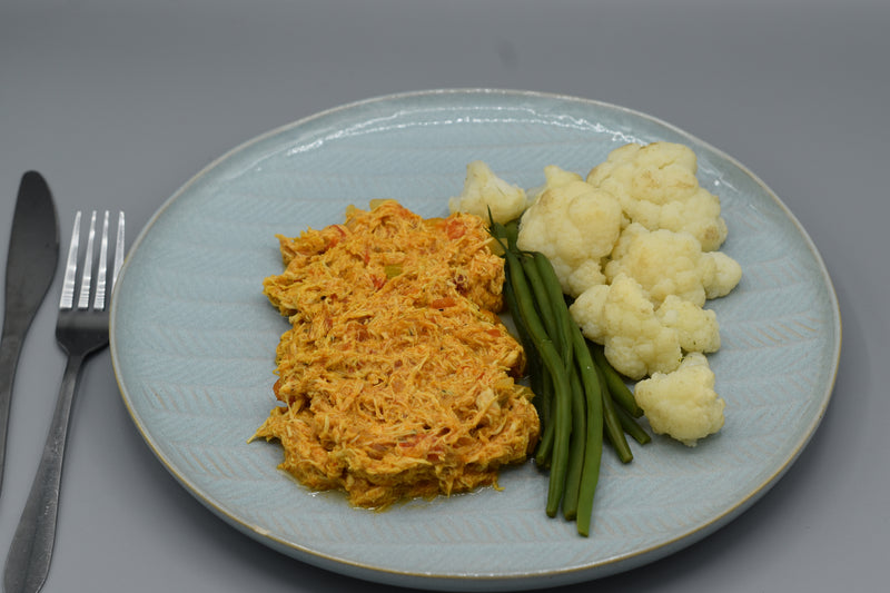 Low Carb Shredded Chicken & Veg