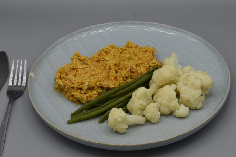 Low Carb Shredded Chicken & Veg