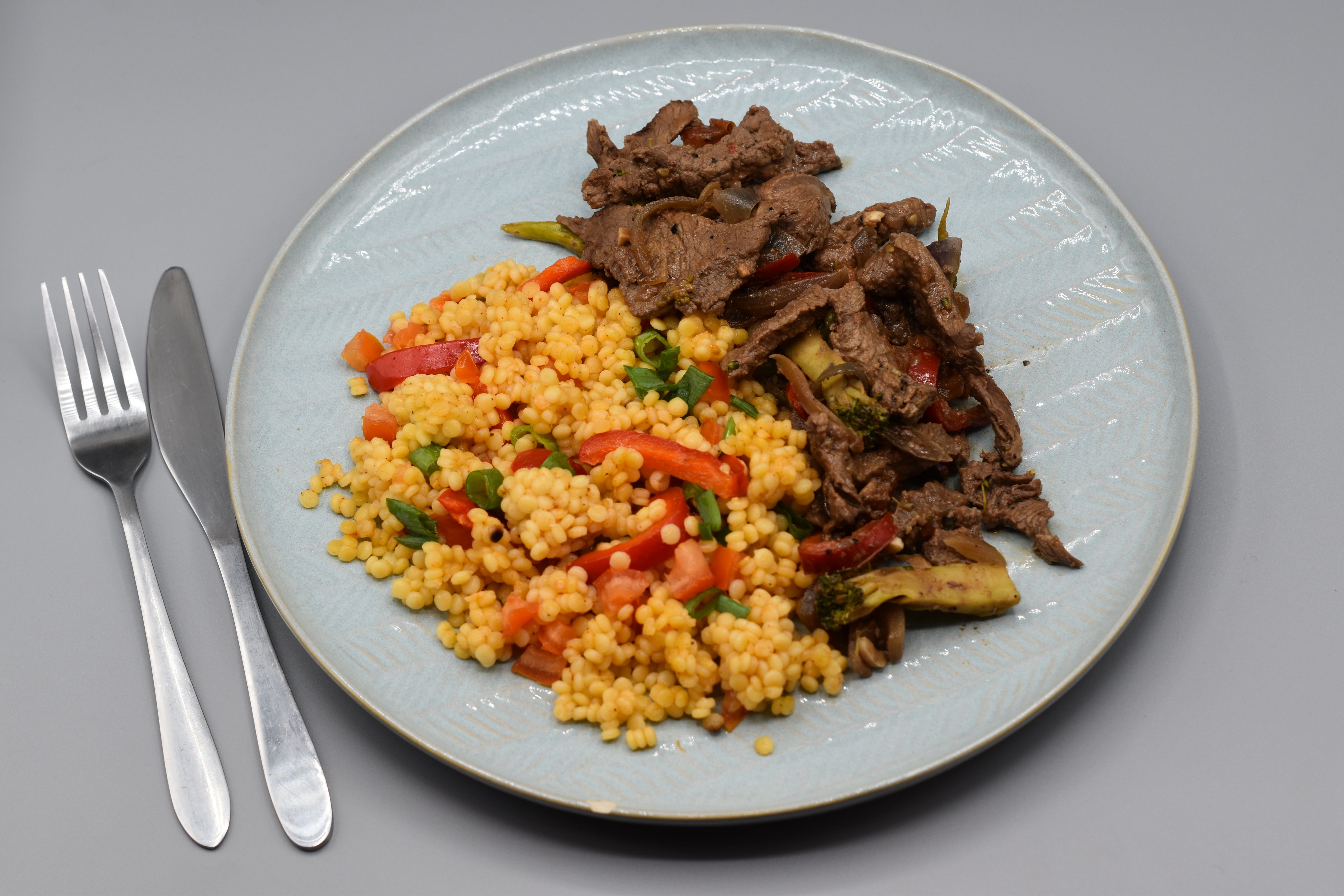 Rainbow Beef Couscous